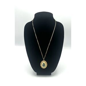 Beautiful Vintage AVON Faux Pearl Floral Locket Pendant
